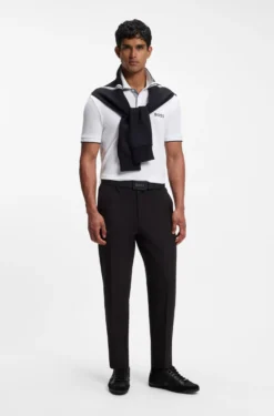 Active Paddy Regular-Fit Poloshirt aus schnell trocknendem Stretch-Piqué