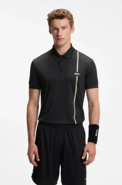 Active schnell trocknendes Poloshirt mit Signature-Streifen