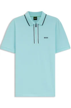 Active Slim-Fit Poloshirt aus feuchtigkeitsregulierender Stretch-Baumwolle