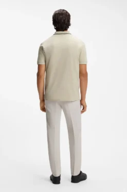 Active Slim-Fit Poloshirt aus feuchtigkeitsregulierender Stretch-Baumwolle