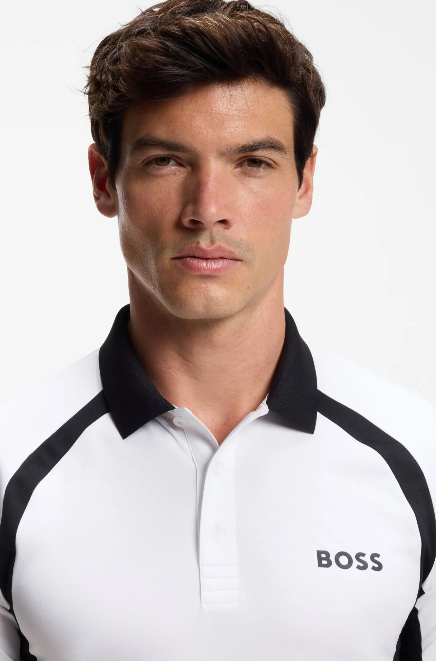 Active Slim-Fit Poloshirt aus schnell trocknendem Stretch-Gewebe