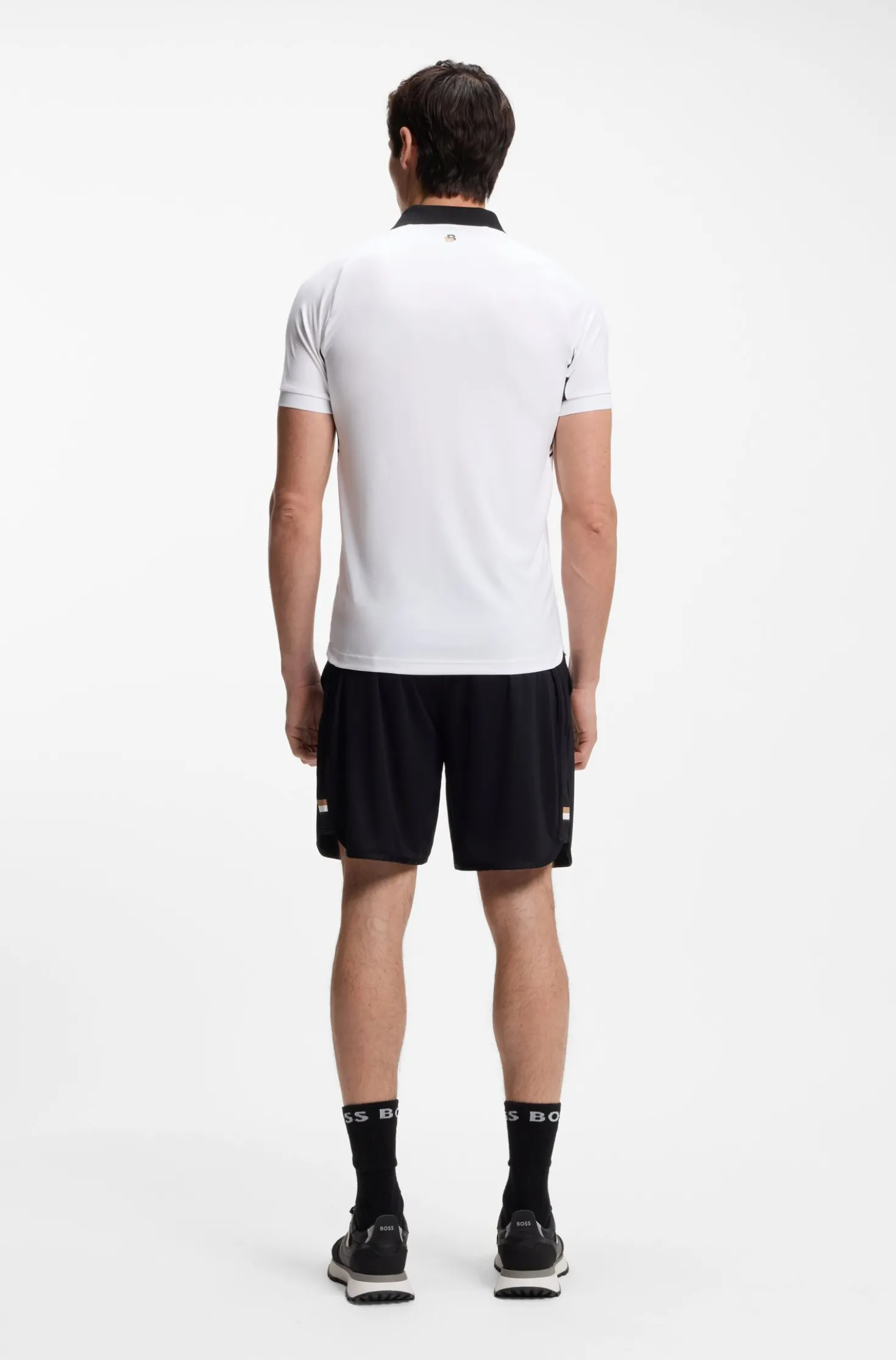 Active Slim-Fit Poloshirt aus schnell trocknendem Stretch-Gewebe