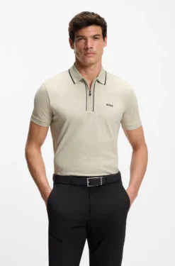 Active Slim-Fit Poloshirt aus feuchtigkeitsregulierender Stretch-Baumwolle