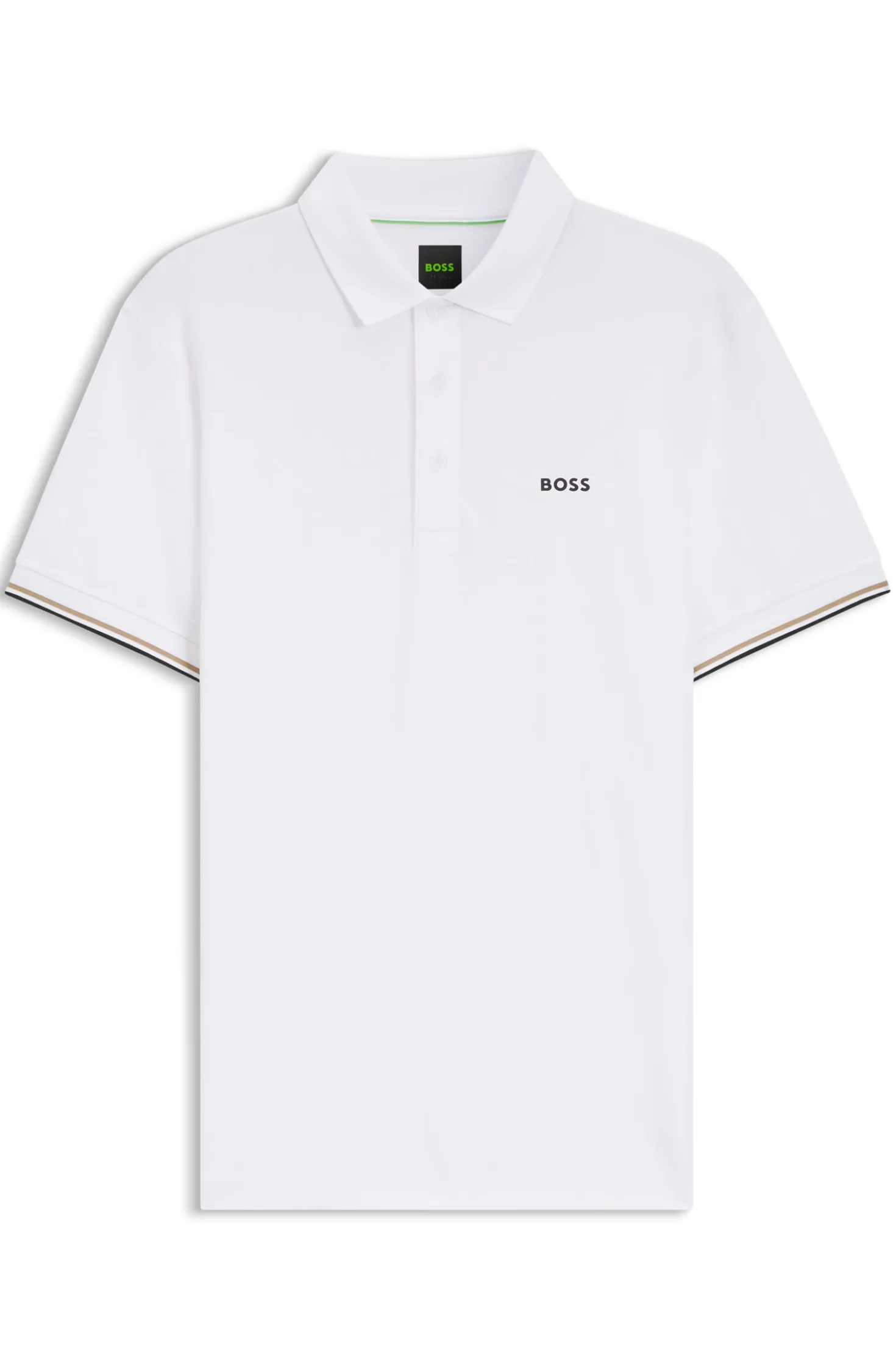 Active Slim-Fit Poloshirt mit geprägtem Tennisball-Muster
