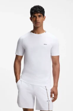 Active T-Shirt aus feuchtigkeitsableitendem Gewebe mit Tennisball-Prägung