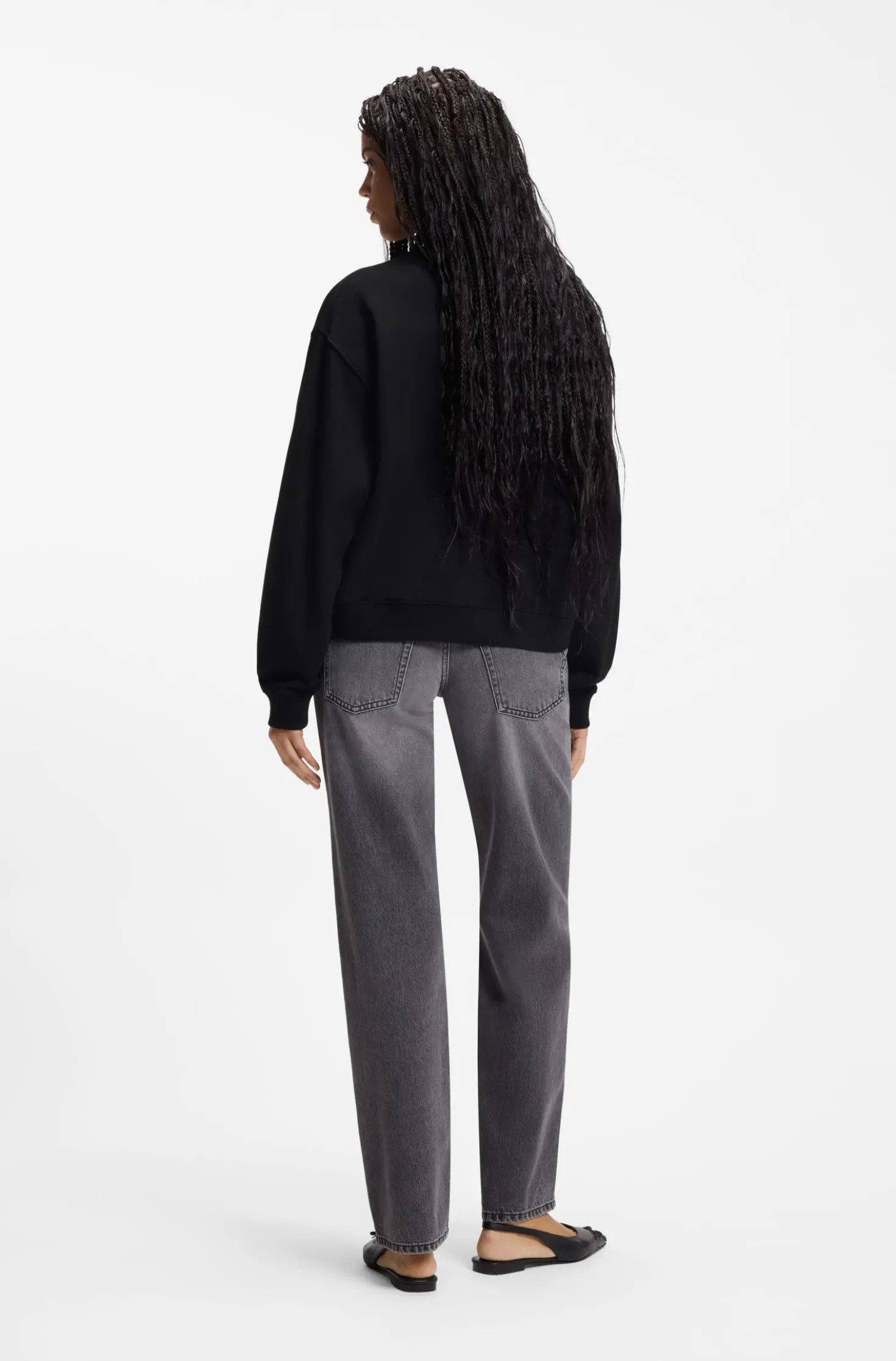 All-gender Sweatshirt aus Baumwoll-Terry mit Herz-Logo