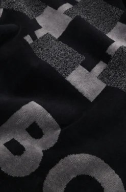 Badetuch aus Baumwoll-Samt mit geometrischem Jacquard-Muster