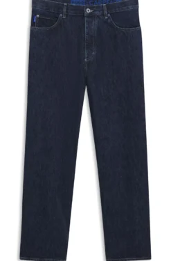 Baggy-Fit Jeans aus dunkelblauem Denim