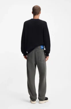 Baggy-Fit Jeans aus grauem Denim