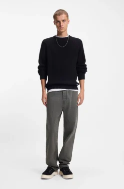 Baggy-Fit Jeans aus grauem Denim
