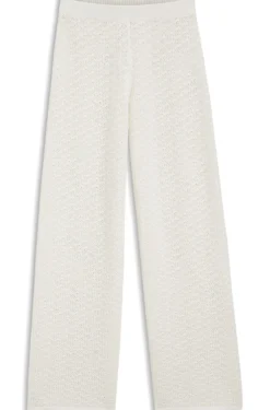 Baumwollhose mit Mikro-Spitzenstruktur