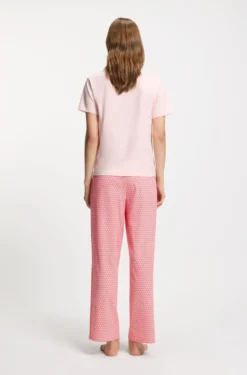 Bedruckte Pyjama-Hose aus Stretch-Modal und Baumwolle