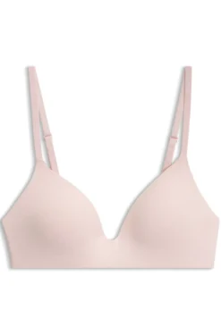 Bügelloses gepolstertes Bralette mit Logo-Band