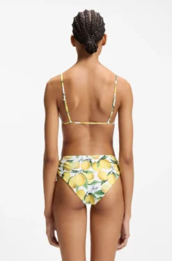 Bikinihose mit Print und Stack-Logo-Detail