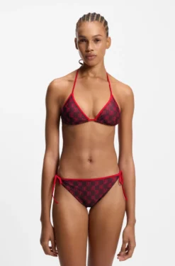 Bikinihose mit Stack-Logos