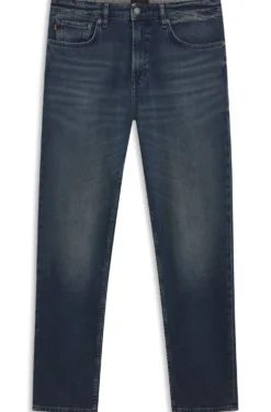 Blaue Maine Regular-Fit Jeans aus bequemem Stretch-Denim