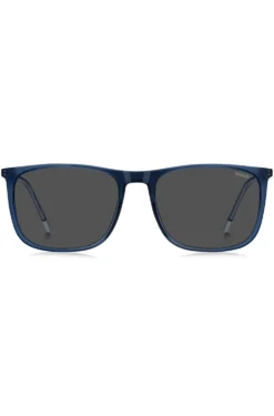 Blaue Sonnenbrille mit Logo-Details