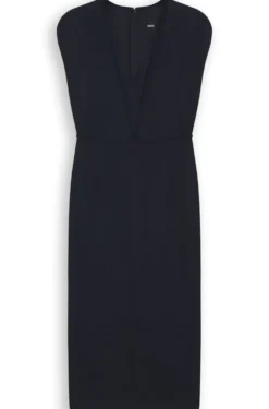 Bodycon-Kleid mit Grosgrain-Besätzen