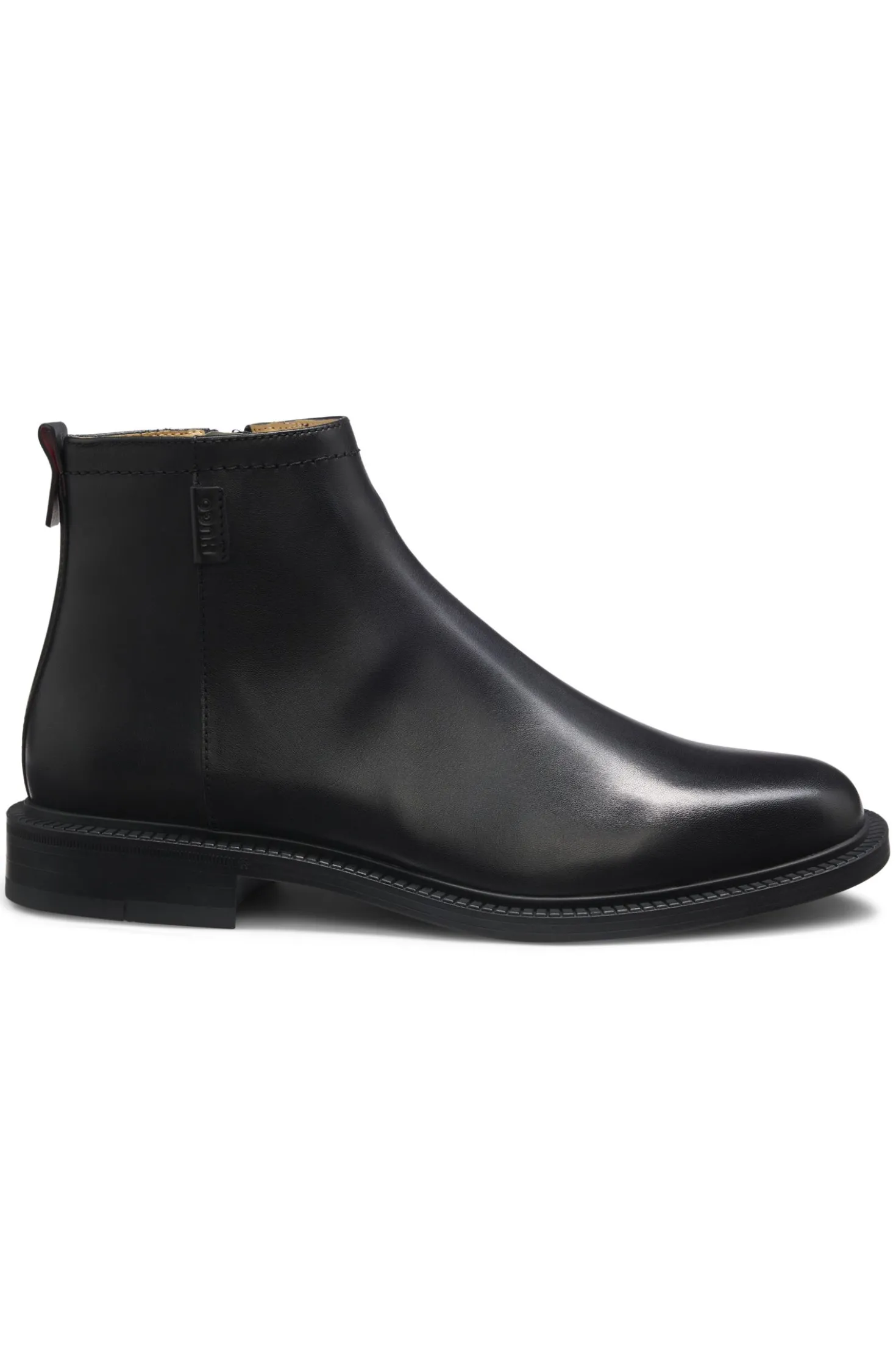 Boots aus Leder mit Logo-Detail