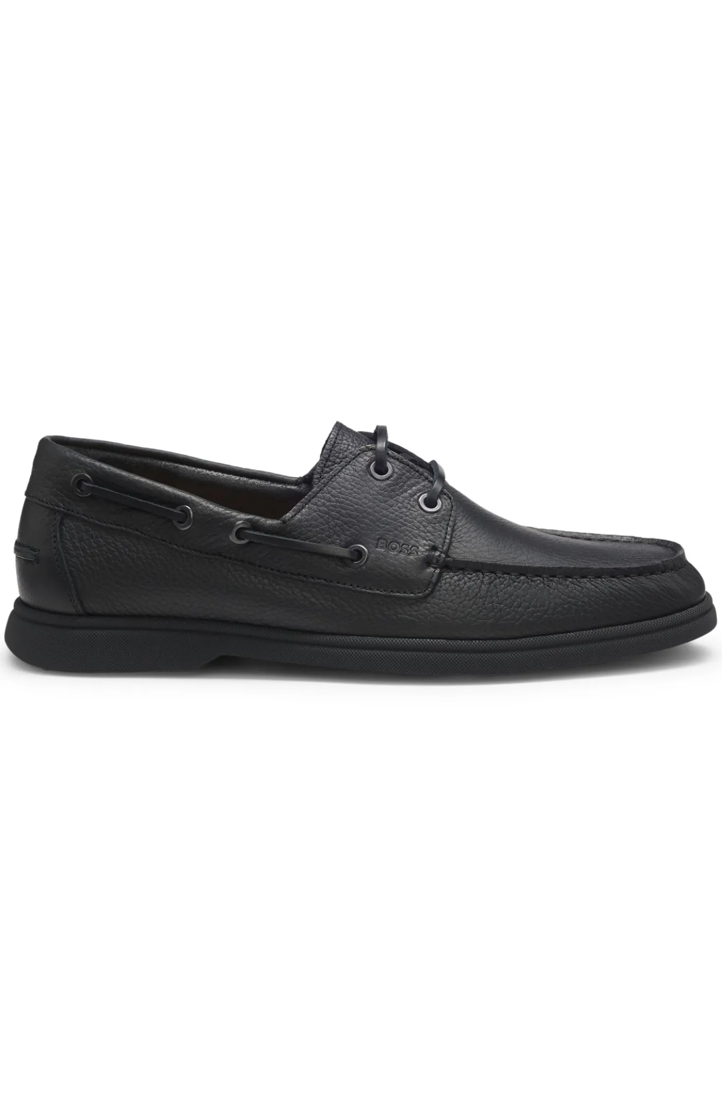Bootsschuhe aus gewalktem Leder