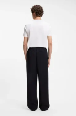 BOSS BY BECKHAM Hose mit Tunnelzug am Bund aus Schurwolle