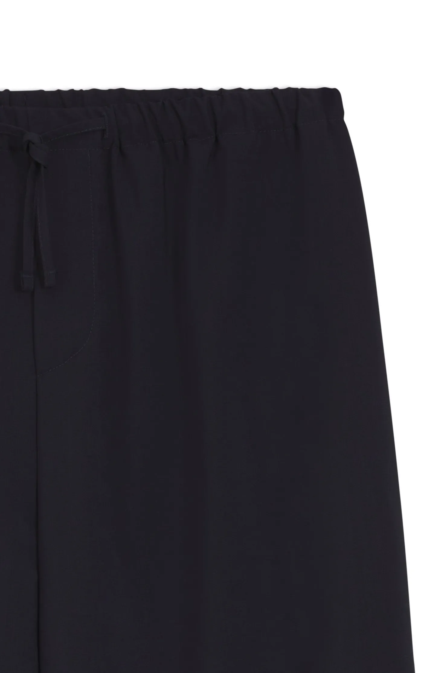 BOSS BY BECKHAM Hose mit Tunnelzug am Bund aus Schurwolle