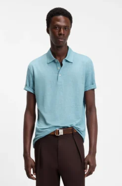 BOSS BY BECKHAM Poloshirt aus Leinen
