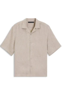 BOSS BY BECKHAM Relaxed-Fit Hemd aus Leinen
