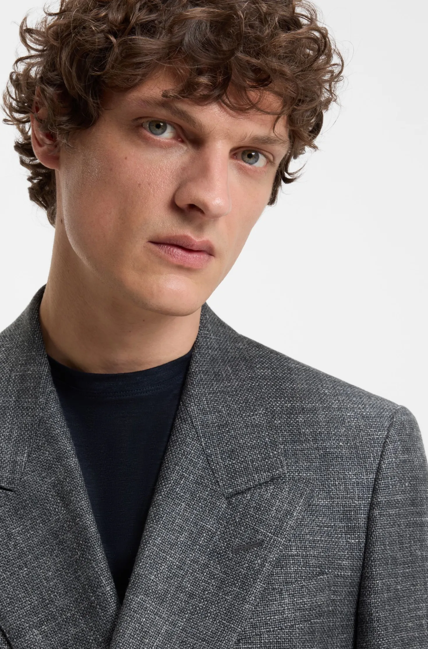 BOSS BY BECKHAM Sakko aus Wolle, Seide, Leinen und Kaschmir
