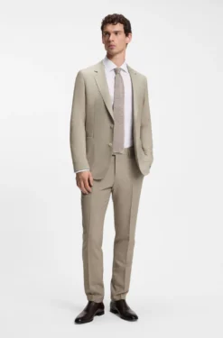 BOSS BY BECKHAM Slim-Fit Anzughose aus Schurwolle