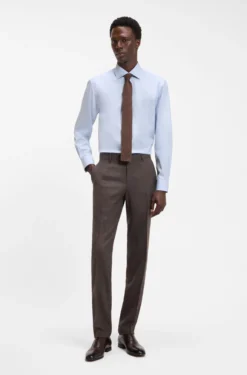 BOSS BY BECKHAM Slim-Fit Hemd aus Baumwolle