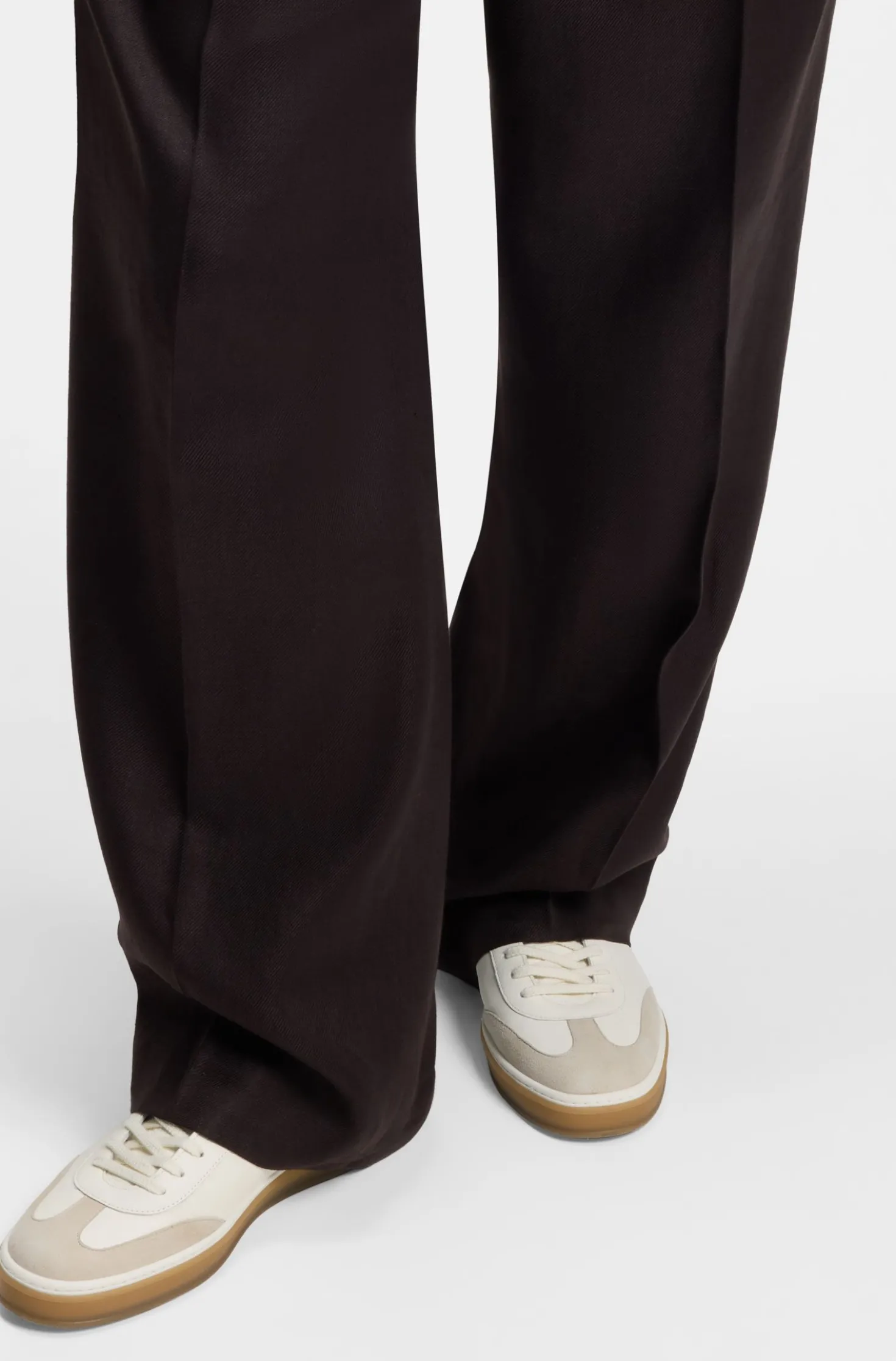 BOSS BY BECKHAM Sneakers aus Leder und Veloursleder