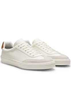 BOSS BY BECKHAM Sneakers aus Leder und Veloursleder