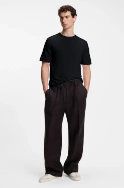 BOSS BY BECKHAM Strick-T-Shirt aus Schurwolle