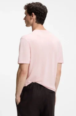 BOSS BY BECKHAM Strick-T-Shirt aus Schurwolle