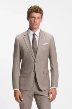 BOSS ONE Einstecktuch aus Seide mit Print-Muster