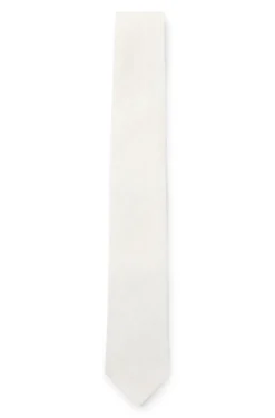 BOSS ONE Krawatte aus Leinen-Seiden-Mix mit Jacquard-Struktur
