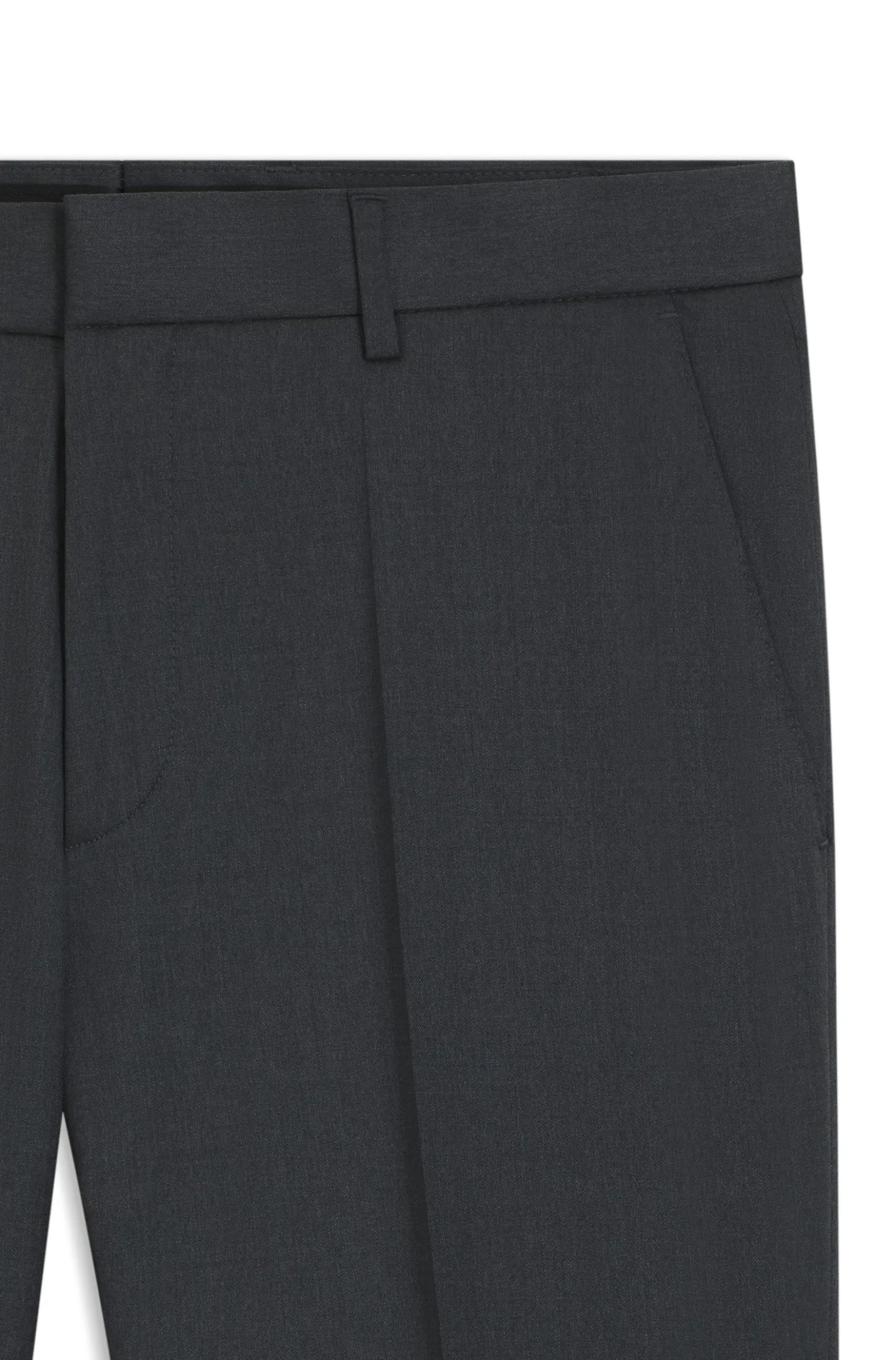 BOSS ONE Regular-Fit Hose aus Schurwoll-Serge