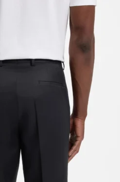 BOSS ONE Regular-Fit Hose aus Schurwoll-Serge