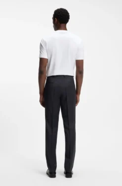 BOSS ONE Regular-Fit Hose aus Schurwoll-Serge