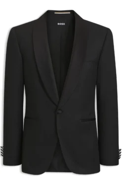 BOSS ONE Regular-Fit Smoking-Jackett aus Schurwoll-Serge