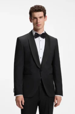 BOSS ONE Regular-Fit Smoking-Jackett aus Schurwoll-Serge