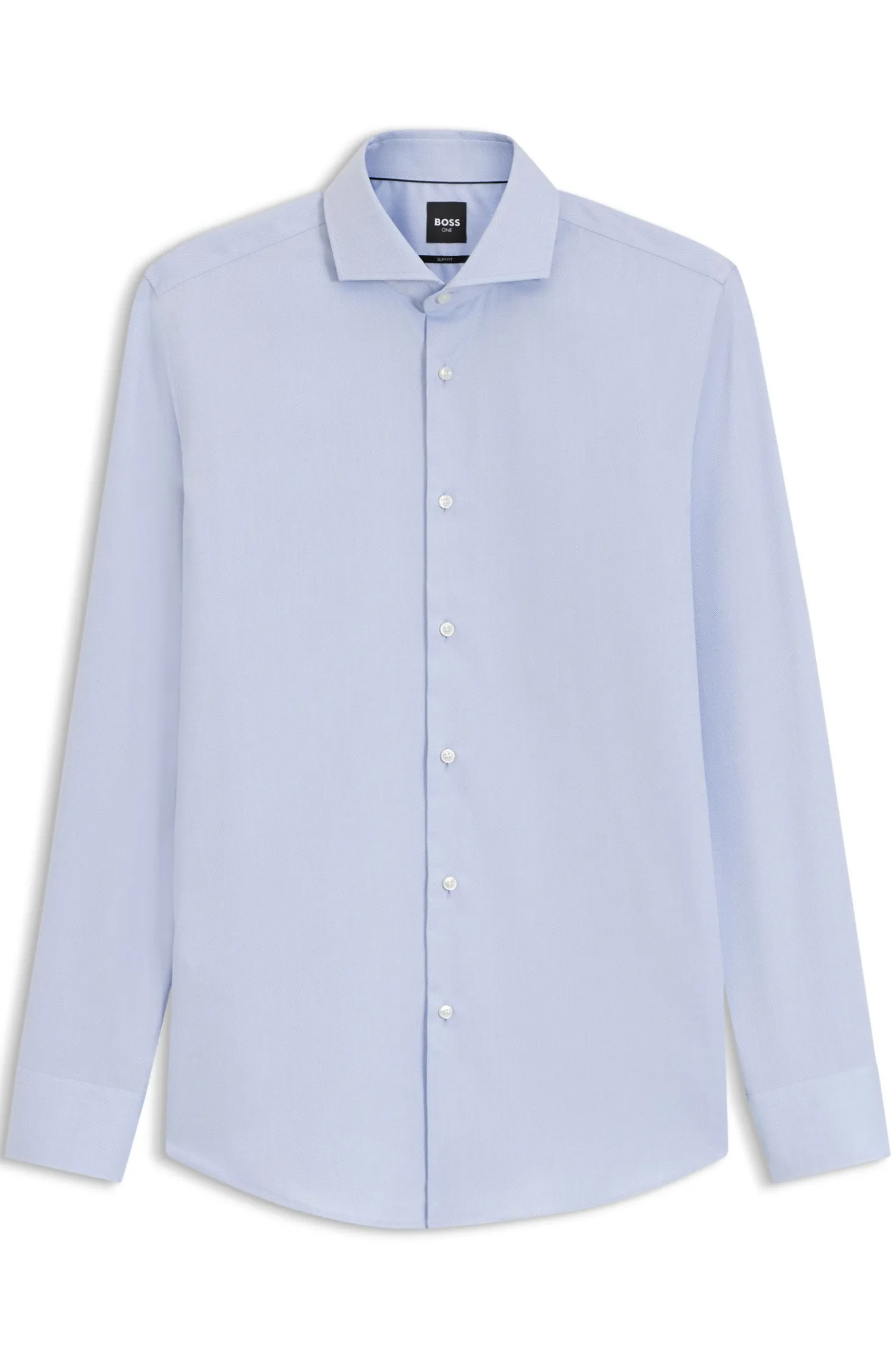 BOSS ONE Slim-Fit Hemd aus knitterfreier Oxford-Baumwolle