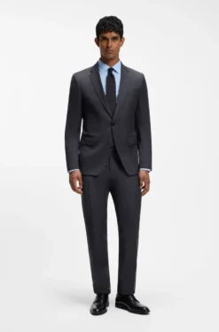 BOSS ONE Slim-Fit Hose aus Schurwoll-Serge