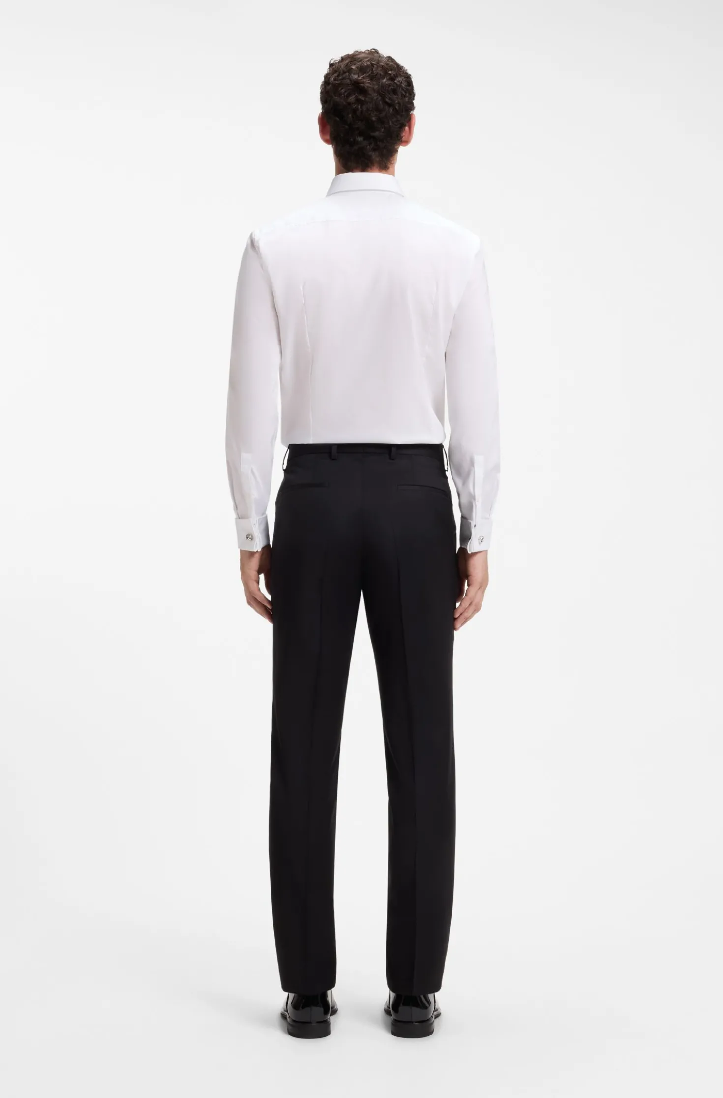 BOSS ONE Slim-Fit Hose aus Schurwoll-Serge
