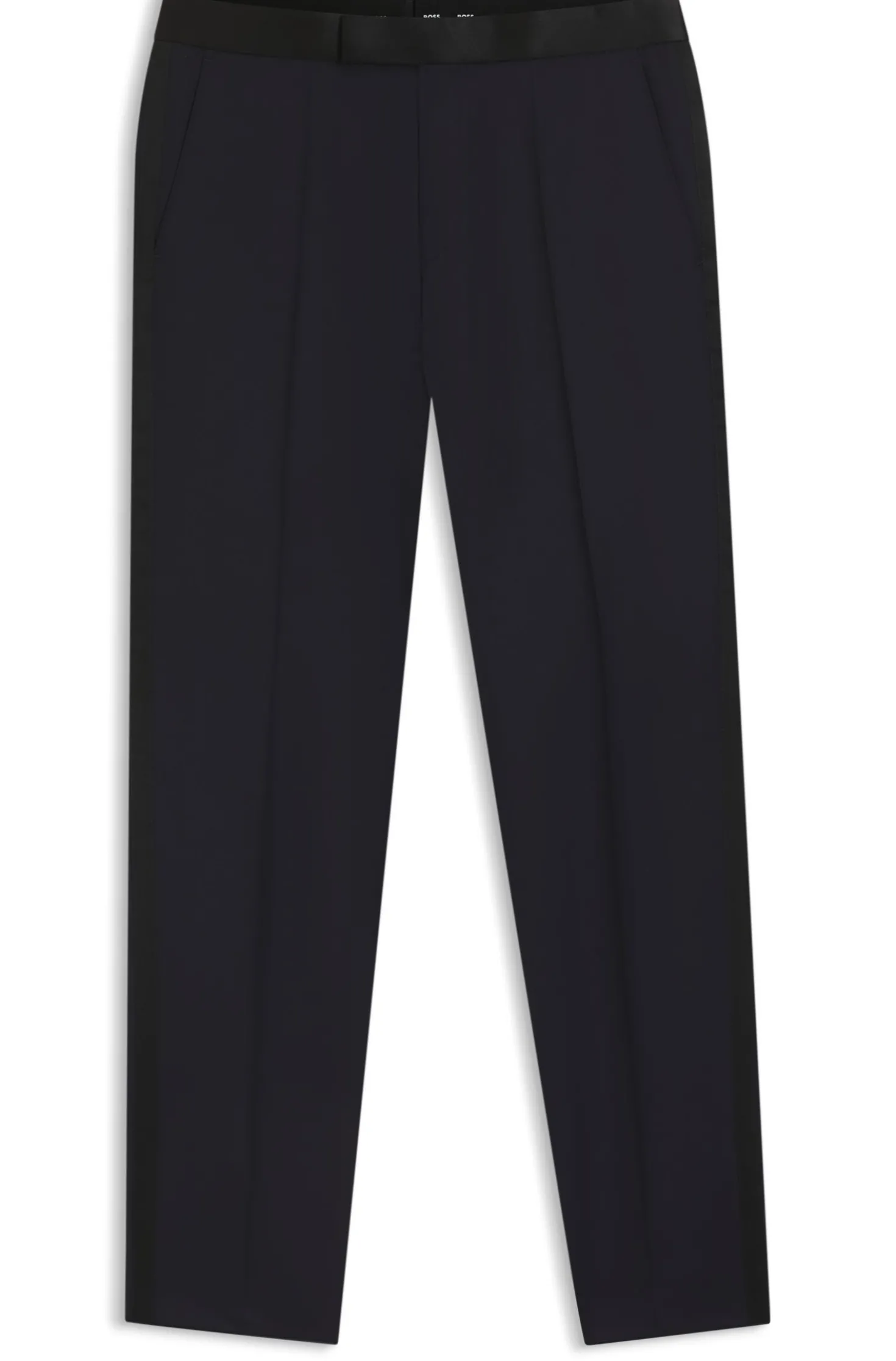 BOSS ONE Slim-Fit Smoking-Hose aus Schurwoll-Serge