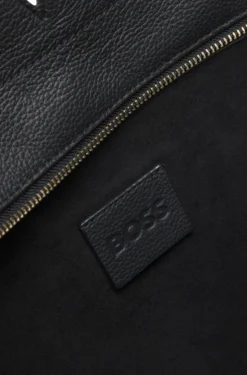 BOSS Revers Tote Bag aus Leder mit Gürtel-Detail