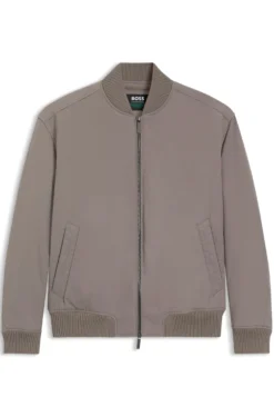 BOSS x ASTON MARTIN Bomberjacke aus wasserabweisendem Twill