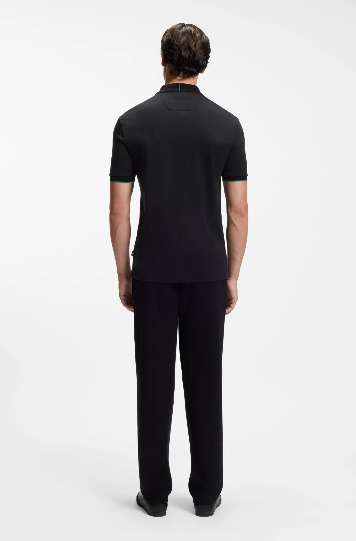 BOSS x ASTON MARTIN Poloshirt aus merzerisierter Baumwolle