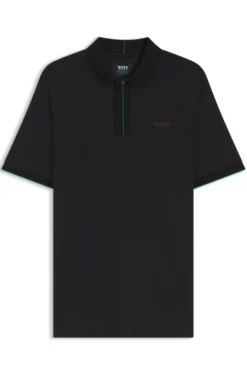 BOSS x ASTON MARTIN Poloshirt aus merzerisierter Baumwolle